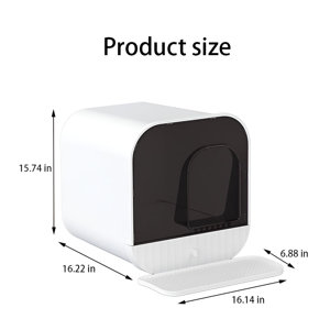 Tucker Murphy Pet™ Cat Litter Box Fully Enclosed Extra Large Cat Toilet